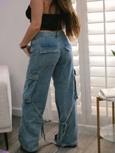 Load image into Gallery viewer, Demi Cargo Jeans
